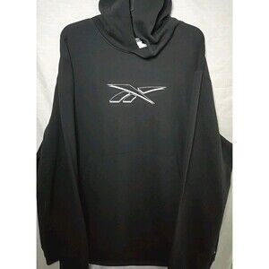 Reebok Doorbuster Hoodie SweatShirt, Men's Sz 2XL, Black 100215903 NWT